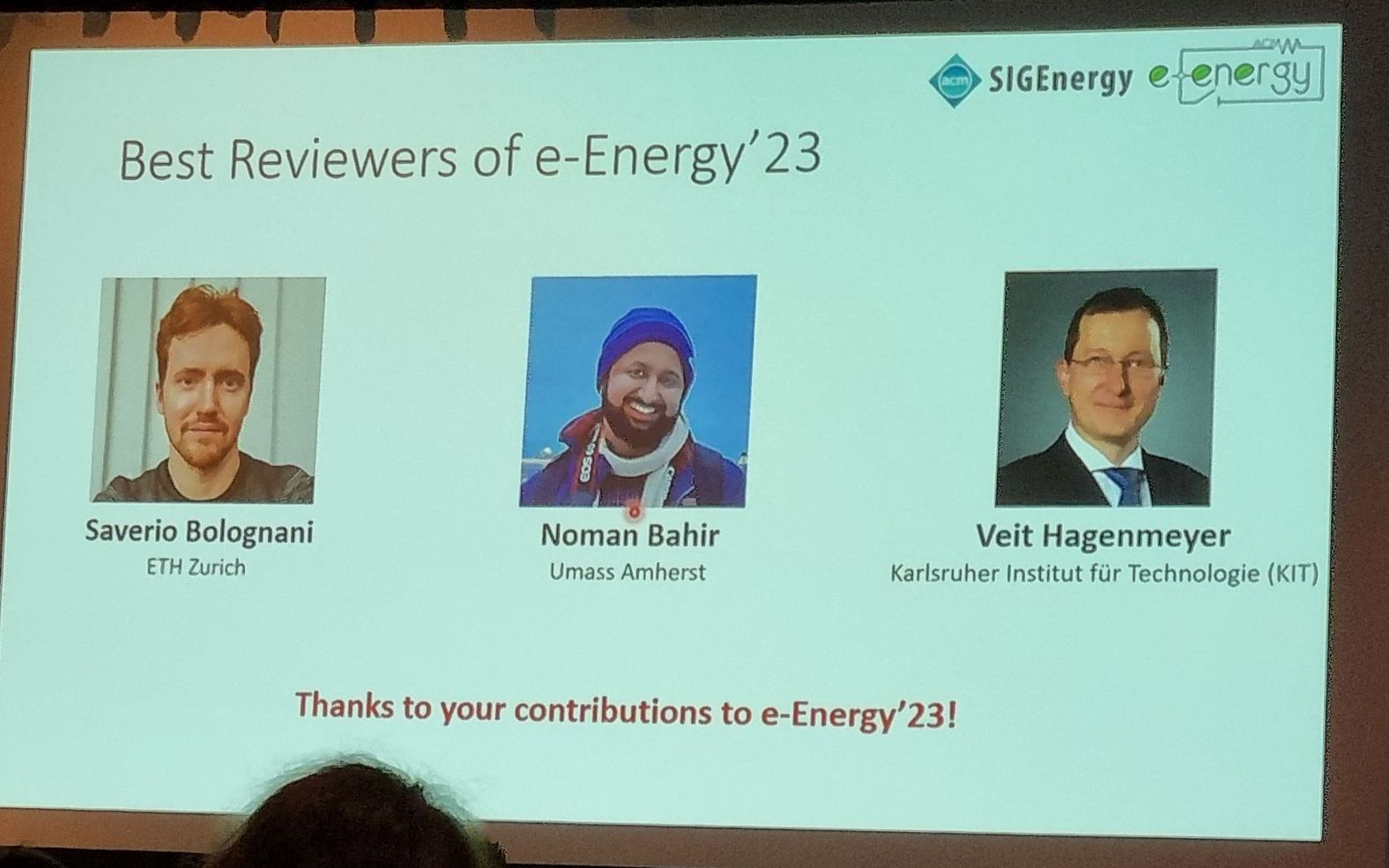 Beste Gutachter der ACM e-Energy 2023