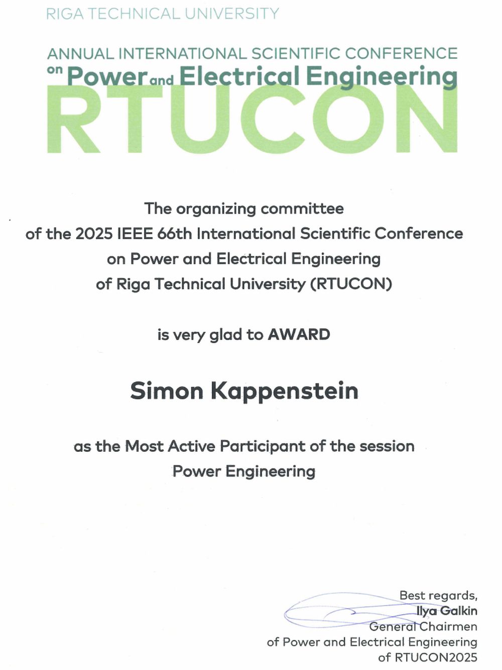Award (RTUCON2025)
