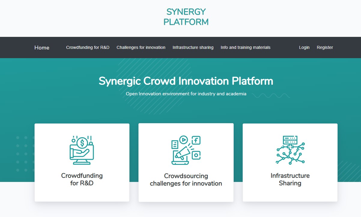 Screenshot: SYNERGY Crowd Innovation Platform (SCIP)